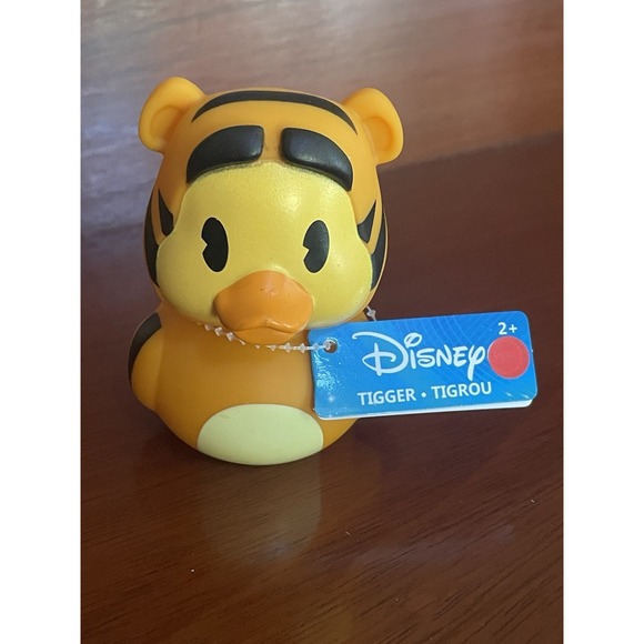Disney Tigger Mini Rubber Duck Approx 2.5" High Brand New with Tags - Picture 1 of 5